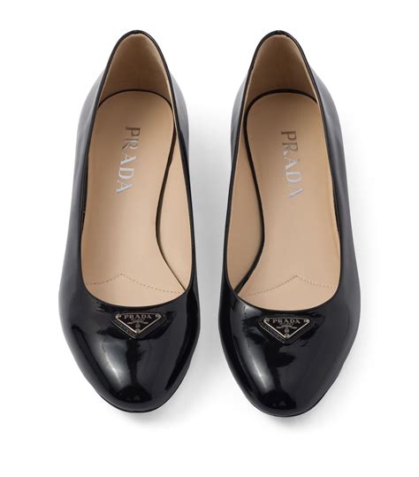 prada patent leather ballet flat nero|Prada Ballet flats and ballerina shoes for Women .